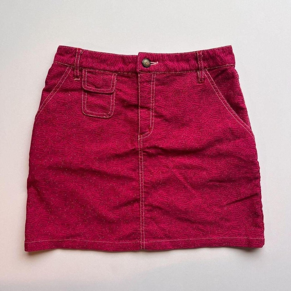 Y2K Flame‎ by Johnny Blaze Pink Glitter Mini Skirt